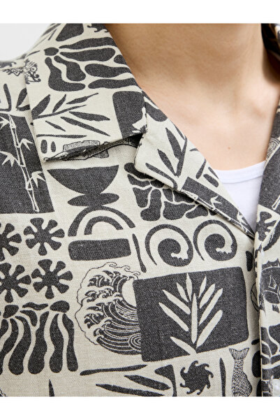 Jack & Jones Printed Resort Collar Short Sleeve Shirt