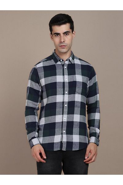 Dennis Lingo By Styli Checked Long Sleeves Casual Shirt