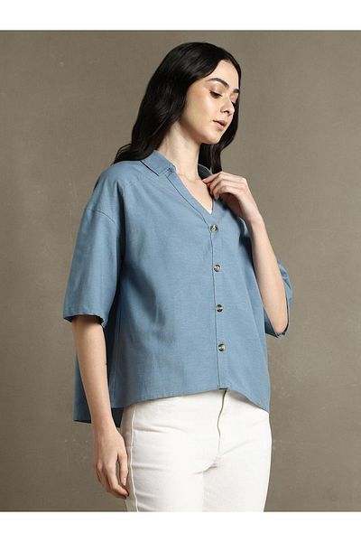 Dennis Lingo By Styli Plain Oversized Shirt