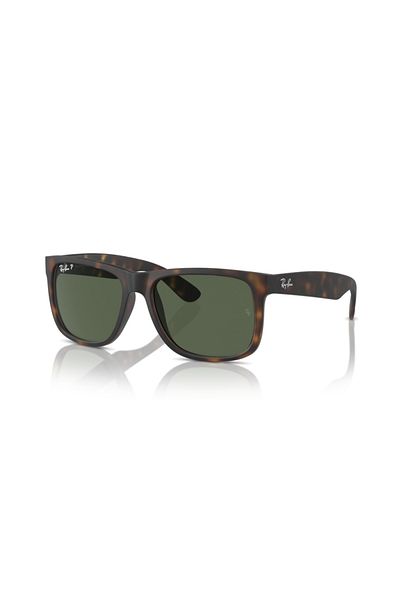 Ray-Ban Ray Ban Man Square Justin Sunglasses- Rb 4165 - Lense Size:55mm - Rubber Havana