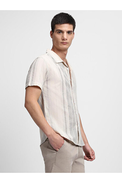 Dennis Lingo By Styli Striped Short Sleeves Button-Down Shirt
