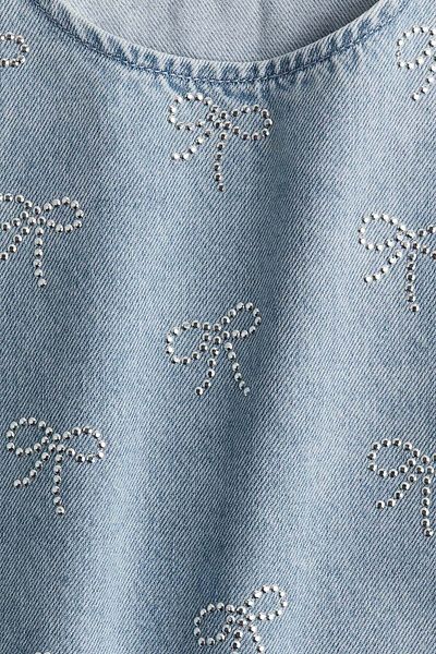 H&M Embellished Denim Dress