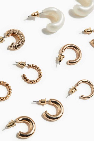 H&M 6 pairs hoop earrings