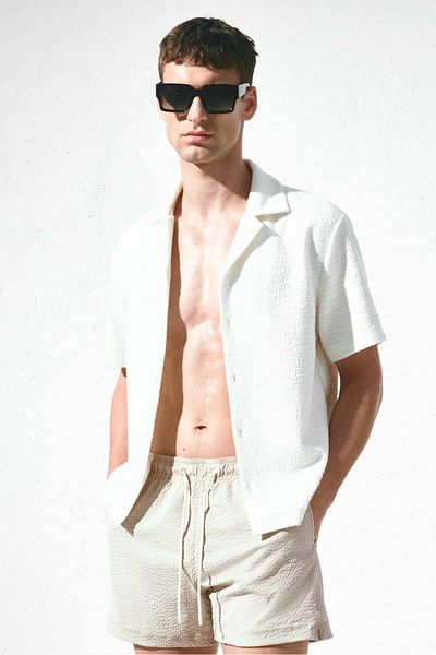 H&M Seersucker swim shorts
