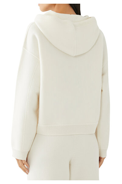 LouLou Studio Lüks Kaşmir Örgü Kapüşonlu Sweatshirt
