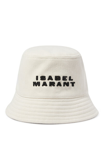 ISABEL MARANT قبعة دلو أنيقة - لون كريمي