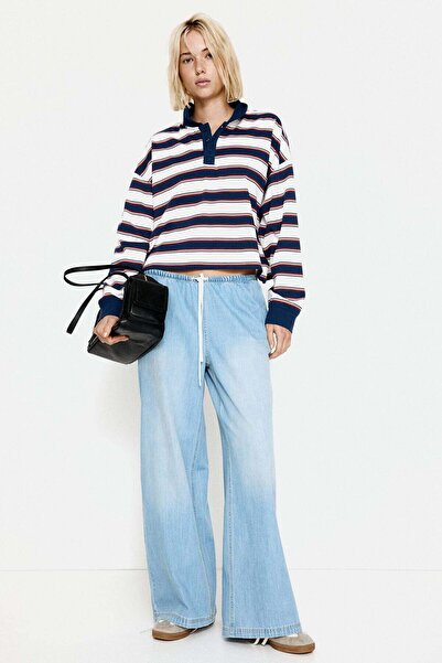 H&M Denim drawstring trousers