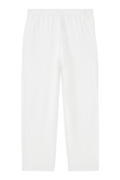 lesétres Tapered Cut Pocket Pants - White