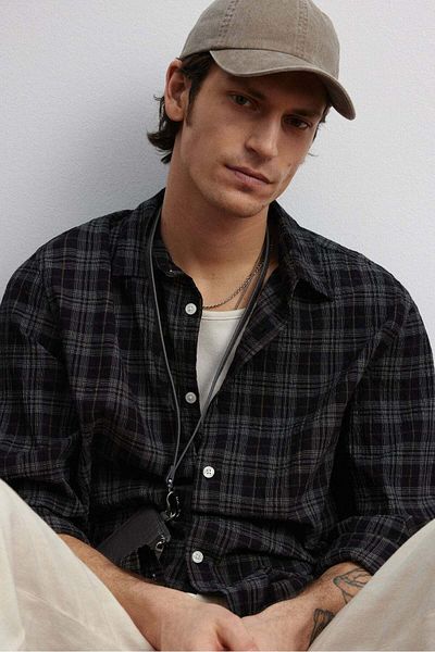 H&M Loose Fit Textured shirt