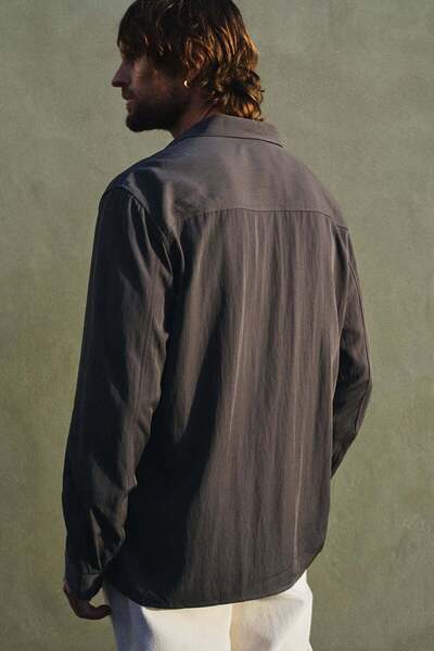 H&M Loose Fit Satin Shirt