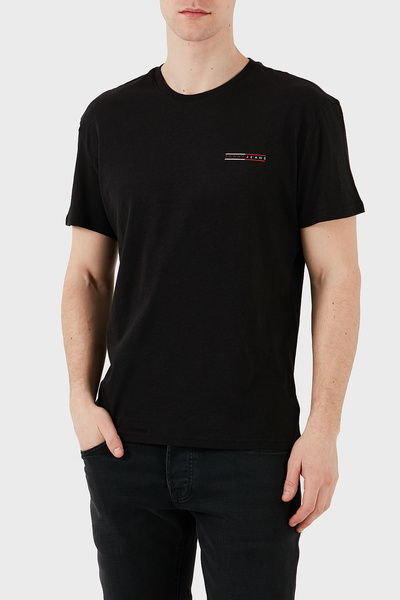 Tommy Jeans % 100 Pamuk Regular Fit Bisiklet Yaka T Shirt Erkek T SHİRT DM0DM...