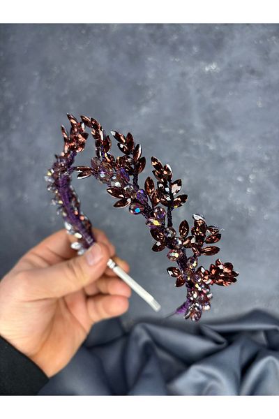 Hayalperest boncuk Venus Leaf Design Bridal Henna Crown Hair Accessory