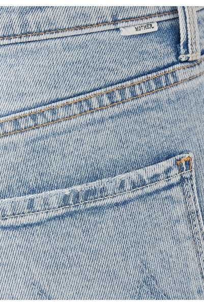 MOTHER DENIM Şık ve Rahat Zipli Bilek Boy Kot Pantolon