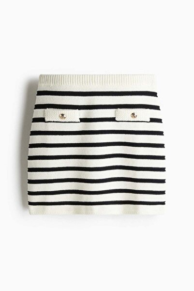 H&M Knitted mini skirt