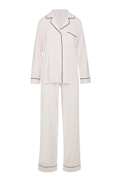 Eberjey Long Pajama Set - Pink