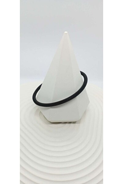 ndjewelry سوار من شبكة الفولاذ باللون الأسود