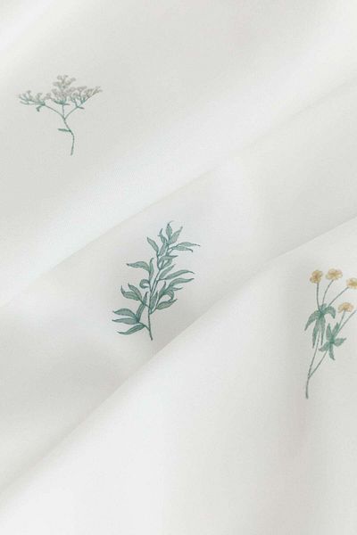 H&M Floral shower curtain