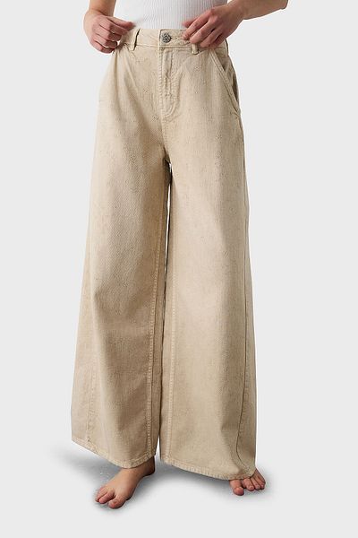 BSB Cotton Wide Leg High Waist Wide Leg Palazzo Pants Pants 053