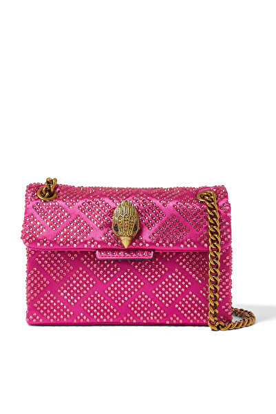 Kurt Geiger Mini Kensington Taşlı Çanta - Pembe