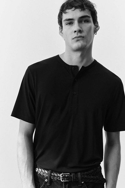 H&M Slim Fit Ribbed T-shirt