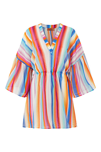 Missoni قفطان صيفي - أحمر متعدد الألوان