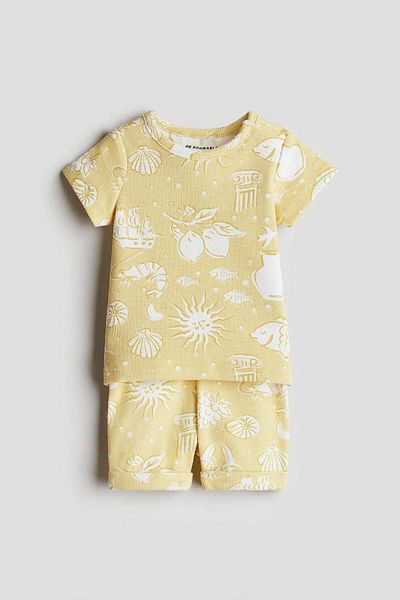 H&M 2-piece ribbed cotton set