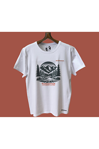 Regular Bisiklet Yaka Baskılı T-Shirt