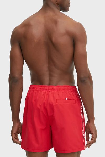 Tommy Hilfiger Logo Pocket Swimsuit Short Men's Swim Shorts Um0Um03481 Xld