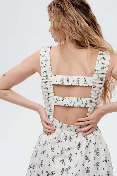 H&M Pintucked flared-skirt dress