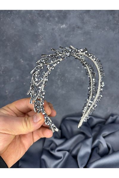 Hayalperest boncuk إكسسوار شعر تاج الحناء للعرائس من ساري موديل صف مزدوج