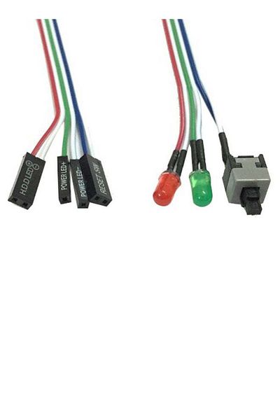 Generic كابل طاقة اللوحة الأم مع ضوء LED متعدد الألوان