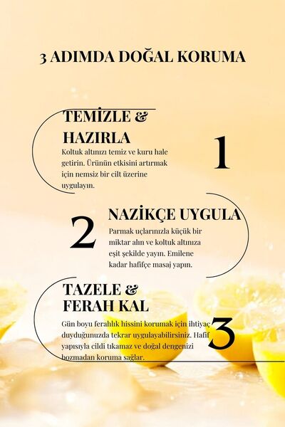 Bioran Limon Kabuğu Yağlı Deokrem 30 ml - %100 Doğal Krem Deodorant, Cam Kavanozda