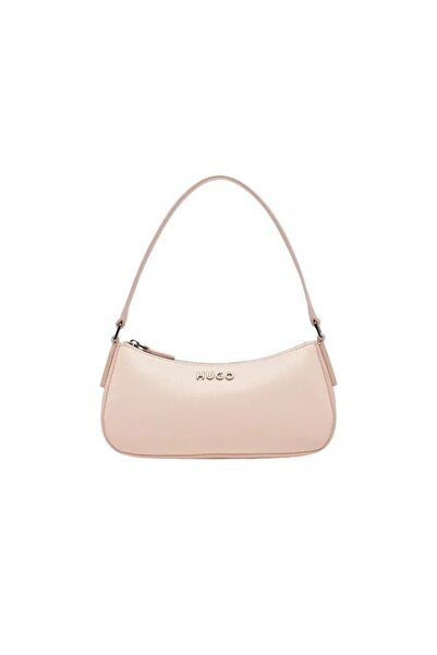 HUGO Kadın Tek Omuz Askılı Fermuar Kapamalı Pembe Omuz Çantası 50516666-681