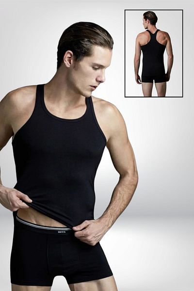 vory Eros Men's Athlete Undershirt 2 Pack Compac Fabric Boxed
