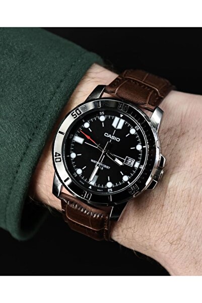 Casio Casio Enticer Analog-Digital Water-Resistant Watch MTP-VD01L-1BV