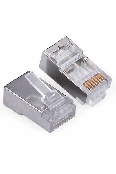 Generic 10Pcs RJ45 Steel Connector