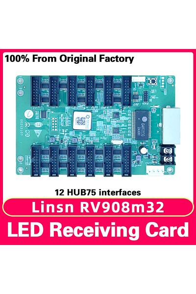 Choice وحدة تحكم حائط الفيديو Rv908m Linsn Rv908m32 لبطاقة الاستقبال وشاشة عرض LED ومصفوفة RGB Hbu75 كاملة