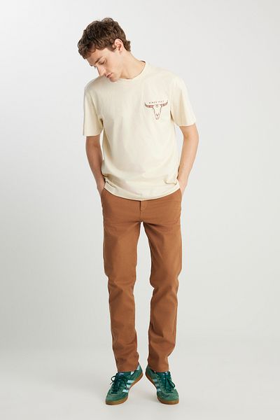WRANGLER Slim Fit Slim Fit Κανονική μέση Skinny Leg Claret Red Chino Παντελόνι