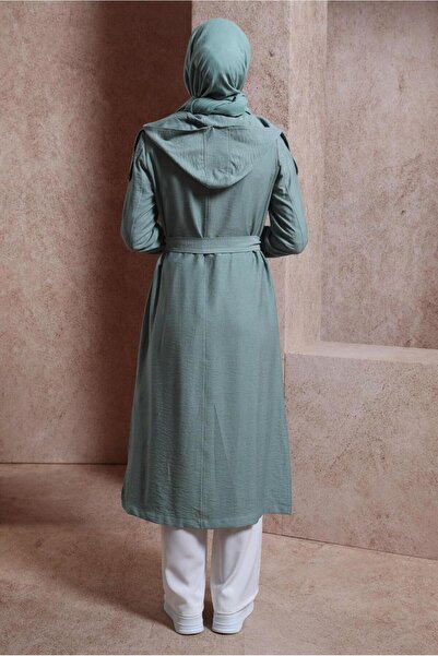 Alvina KUŞAKLI KAPÜŞONLU TRENÇKOT 10858