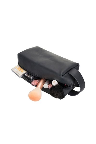 PLM Size m Aa1 Black Leather Care and Travel Bag