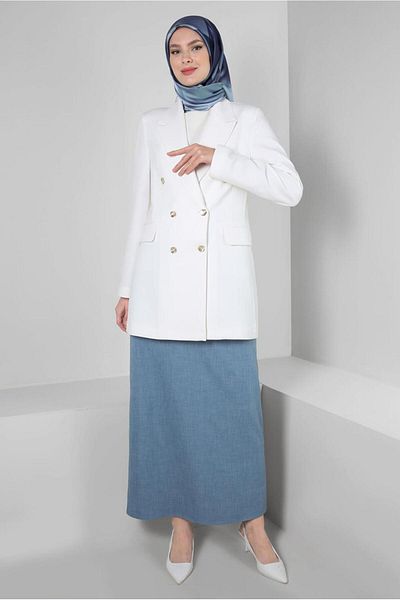 Alvina Fustă cu tăietură dreaptă ascunsă 60419