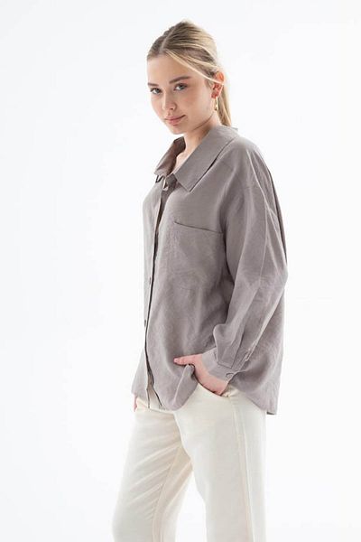 Fashion Friends Дамска риза Oversize Mink 25y0571k1