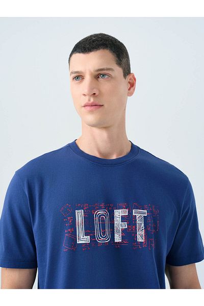 Loft Ανδρικό μπλουζάκι Regular Fit Navy Blue Lf2038726