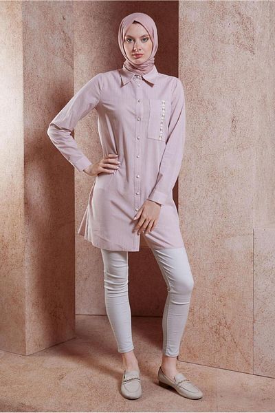 Alvina Cotton Hijab Tunic - 44487-1