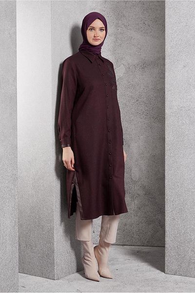 Alvina Long Embroidered Tunic - 45061