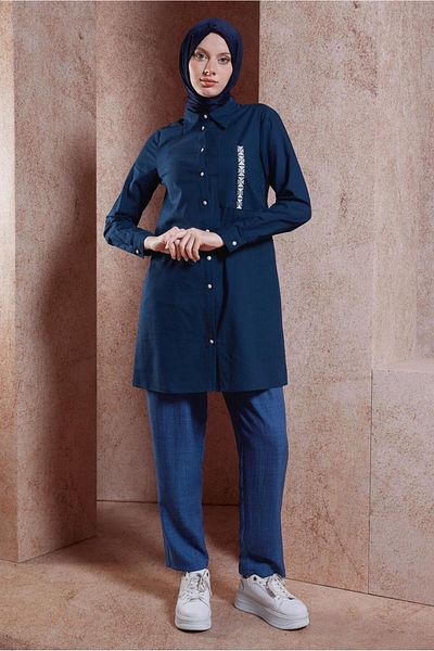 Alvina Cotton Hijab Tunic - 44487-1