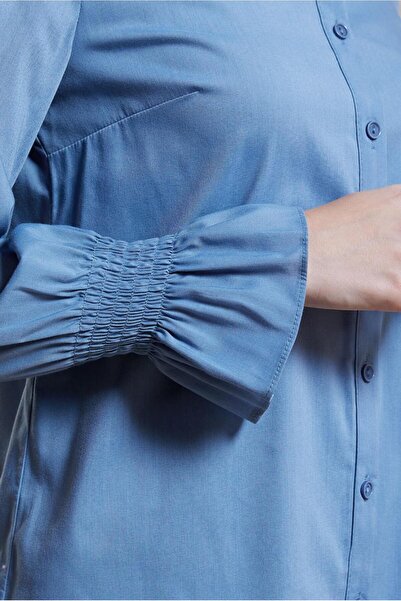 Alvina 44581 Model Shirt Collar Hijab Tunic