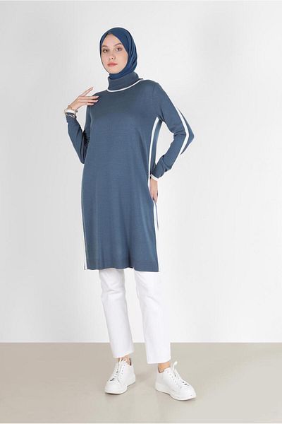 Alvina STRIP DETAILED KNITWEAR TUNIC 42009