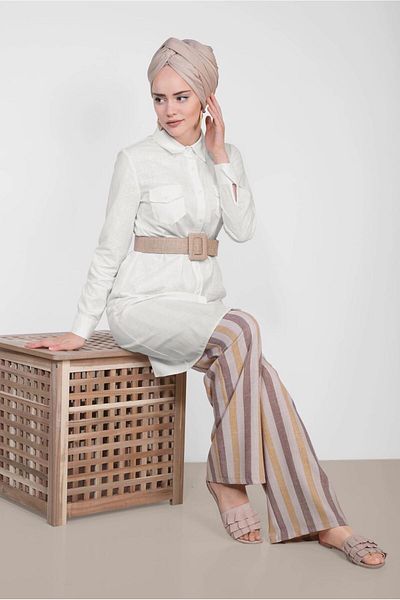 Alvina 4152 Μοντέλο Πουκάμισο Πέτο Hijab Τουνίκ