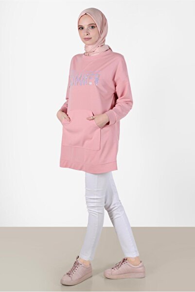 Alvina YAZI BASKILI EŞOFMAN TUNİK 42740